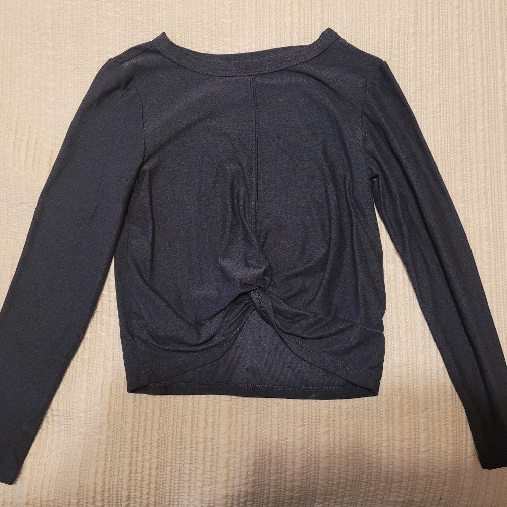 Old Navy Charcoal Long Sleeve Girl's Top